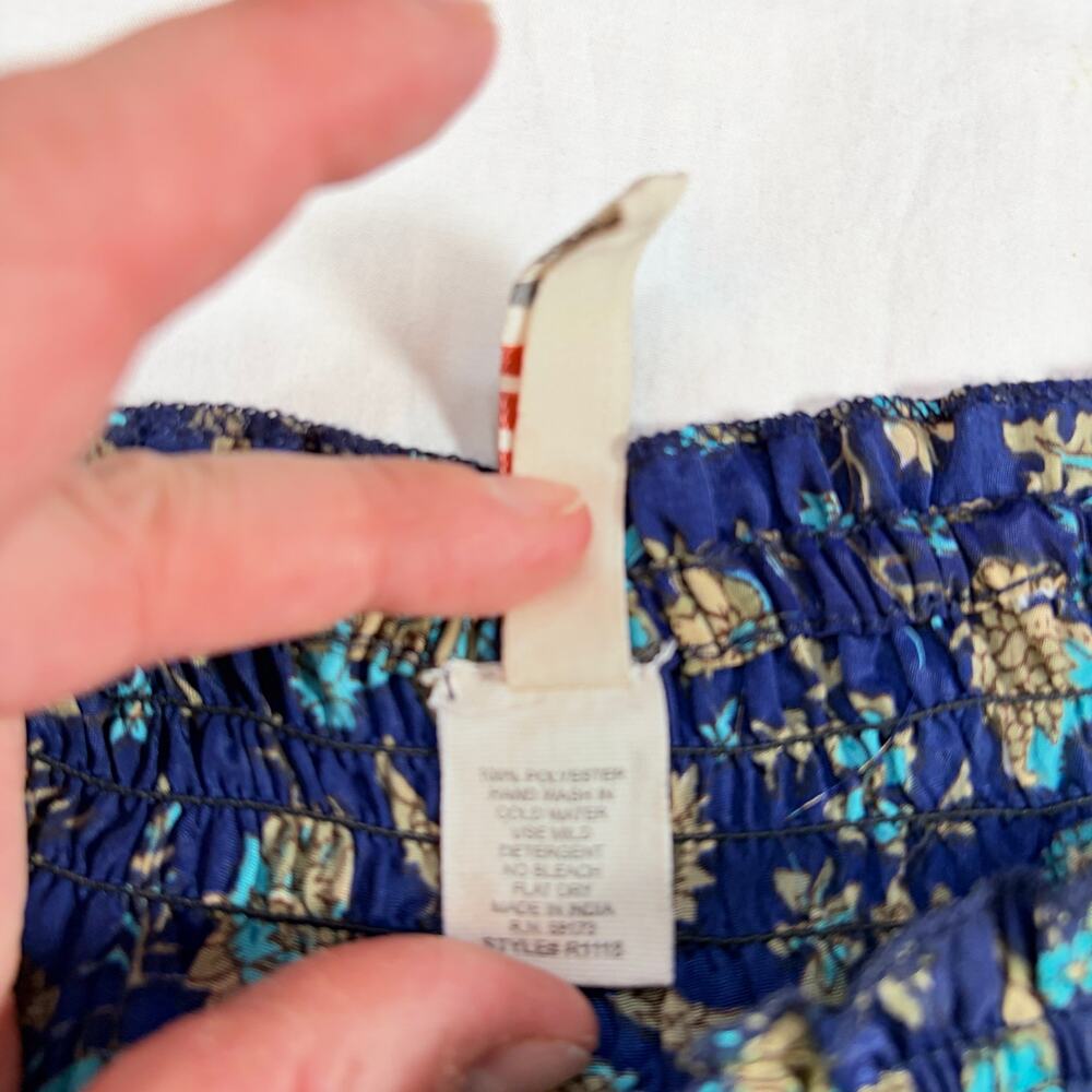 Raga Anthropologie floral silky short sleeve romper. Size L. boho, date night - Picture 3 of 7